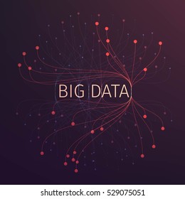 Abstract big data illustration. Analysis of information