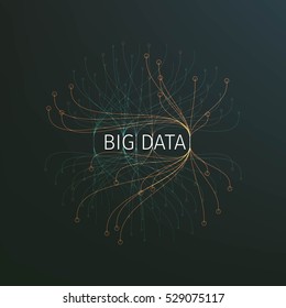 Abstract big data illustration. Information streams