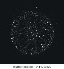 Resumen de visualización de grandes datos. Representación de códigos de datos grandes. Futurista red o análisis de negocios. Concepto gráfico para su diseño