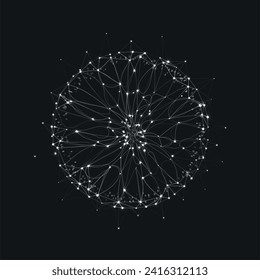 Resumen de visualización de grandes datos. Representación de códigos de datos grandes. Futurista red o análisis de negocios. Concepto gráfico para su diseño