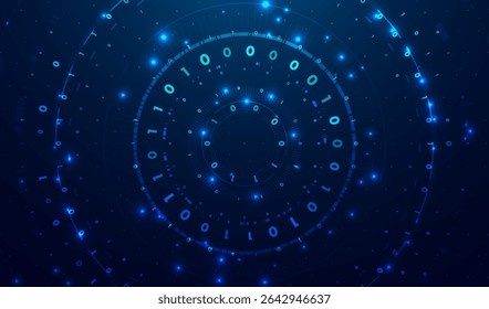 Abstract big data visualization. Big data code representation. Graphic concept for your design