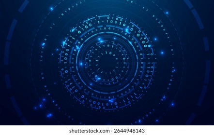 Abstract big data visualization. Big data code representation. Graphic concept for your design
