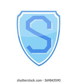 abstract  big letter S