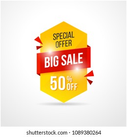 Abstract big sale background banners with overlay shadow style, clean and modern design. Vector eps 10.