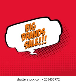 Abstract big sale background with pop art styles