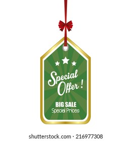 abstract big sale object on a white background