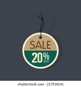 abstract big sale object on a gray background