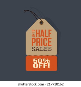 abstract big sale object on a gray background