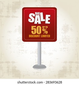 abstract big sale object on a special background