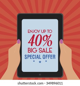 abstract big sale object on a special background
