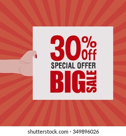 abstract big sale object on a special background