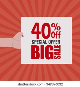 abstract big sale object on a special background
