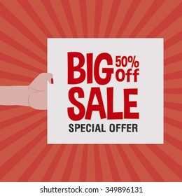 abstract big sale object on a special background