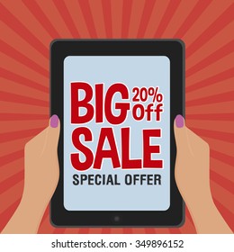 abstract big sale object on a special background
