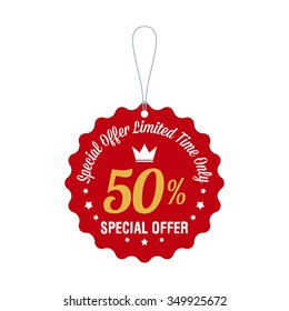 abstract big sale object on a white background