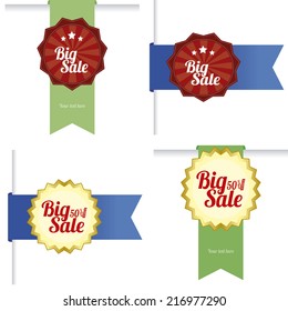 abstract big sale objects on a white background