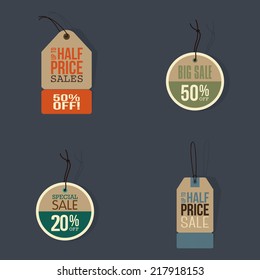 abstract big sale objects on a gray background