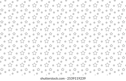 abstract big small outline star pattern can be used banner, wallpaper, wall cloth.