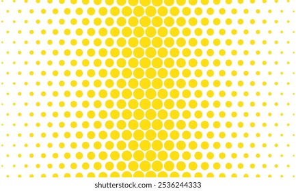abstract big to small yellow dot pattern can be used background, wallpaper, wallcloth.