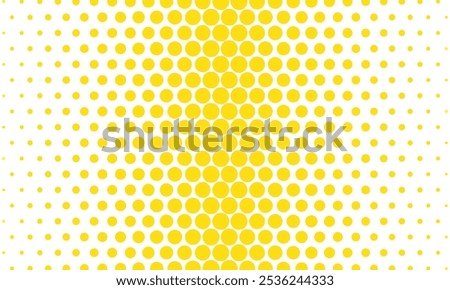 abstract big to small yellow dot pattern can be used background, wallpaper, wallcloth.