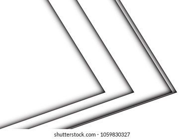 Abstract big white arrow overlap design modern futuristic background vector illustration.