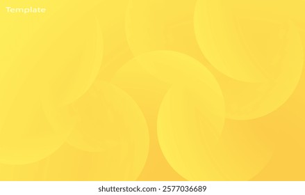 Abstract Bight yellow gradient with curve style geometric background . Creative background perfect for project background. Vector illustration.