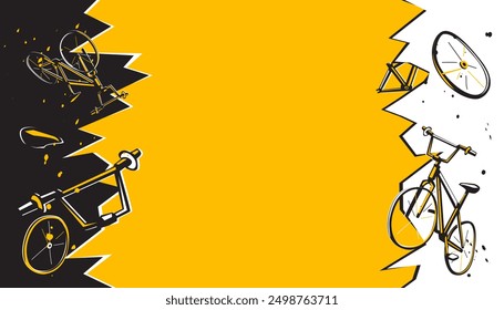 Abstract bike background design. The sport concept