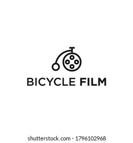 abstract bike logo. movie icon