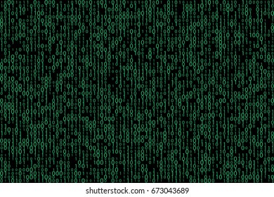 Abstract binary code background. Computer technology illustration