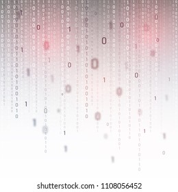 Abstract binary code background with numeric digit zero and one for data and technology concept.