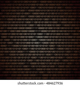 Abstract binary code background , Vector