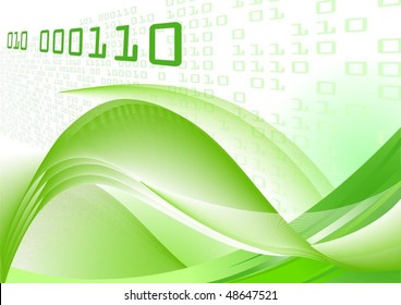 Abstract binary code digital background