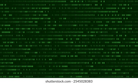 Resumo Binário Software Programming Code Background. Partes aleatórias do código-fonte do programa. Matriz de Dígitos Binários. Conceito de tecnologia de segurança digital de dados cibernéticos. Ilustração De Vetor Ultralarga.