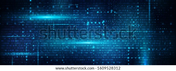 Abstract Binary Software Programming Code\
Background. Random Parts of Program Code. Digital Data Technology\
Concept. Ultra Wide Vector\
Illustration.