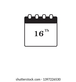 abstract binder black calender card 