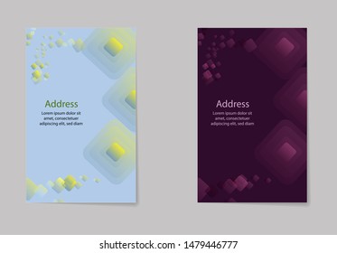 Abstract binder layout. White a4 brochure cover design. Fancy info text frame. Creative ad flyer font. Title sheet model set. Modern vector front page. Elegant city banner. Yellow figures icon fiber