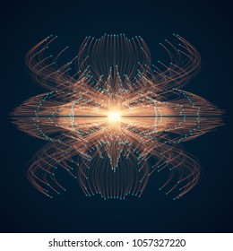 Abstract biological object. Vector illustration.