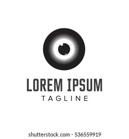 Abstract biotechnology eye logotype. Medicine, science, laboratory, modern logo icon. Technology eye vector concept.