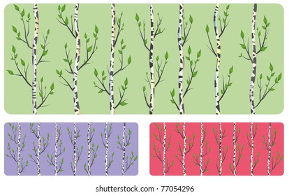 Abstract Birch Stems Background