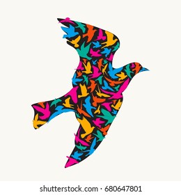 Abstract bird.