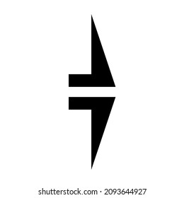 Abstract Bird Arrow Small Fish Decorative Element Minimalist Geometrical Abstract Art Mid Century Modern Style Black And White Artwork