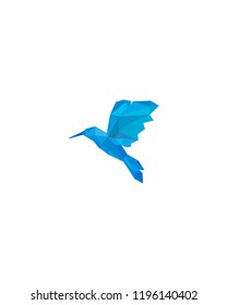 Abstract Bird Colibri Logo Template