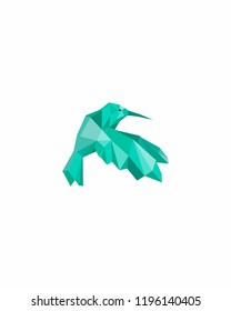 Abstract Bird Colibri Logo Template