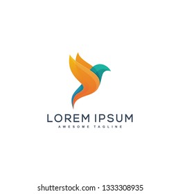 Abstract Bird Color Idea Concept illustration vector Design template. Suitable for Creative Industry, Multimedia, entertainment, Educations, Shop, and any related business