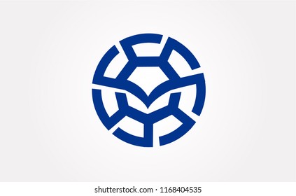 Abstract bird or drone icon logo. Vector
