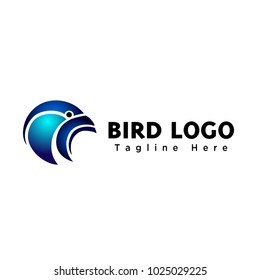 abstract bird eagle head  logo