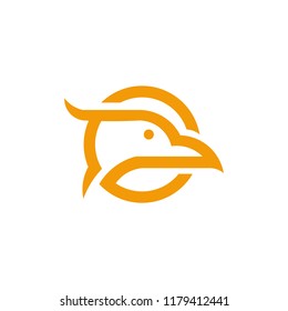 abstract bird eagle head logo
