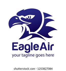 abstract bird eagle head logo