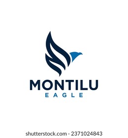 Abstract bird emblem vector graphic design element illustration