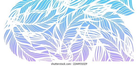 abstract bird feathers gradient seamless pattern background Design Wallpaper